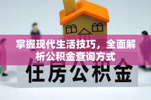 镇坪掌握现代生活技巧，全面解析公积金查询方式