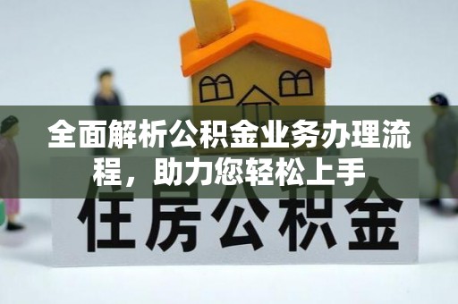 镇坪全面解析公积金业务办理流程，助力您轻松上手
