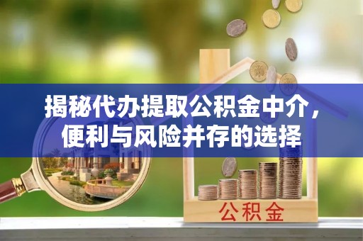 镇坪揭秘代办提取公积金中介，便利与风险并存的选择