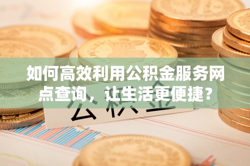 镇坪如何高效利用公积金服务网点查询，让生活更便捷？