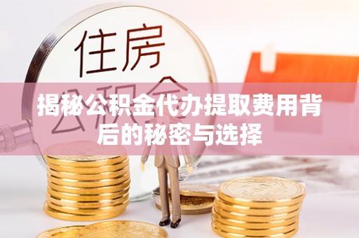 镇坪揭秘公积金代办提取费用背后的秘密与选择