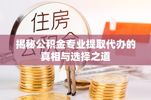 镇坪揭秘公积金专业提取代办的真相与选择之道