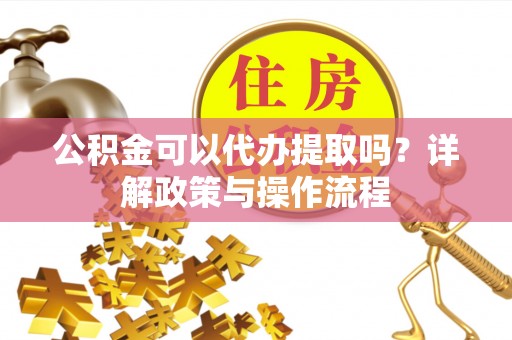 镇坪公积金可以代办提取吗？详解政策与操作流程