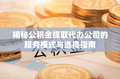 镇坪揭秘公积金提取代办公司的服务模式与选择指南