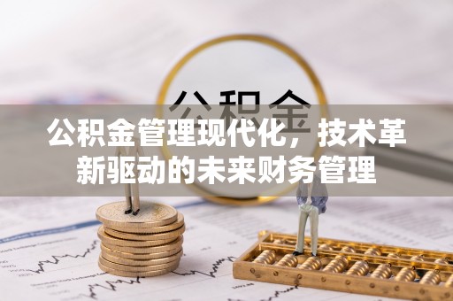 镇坪公积金管理现代化，技术革新驱动的未来财务管理